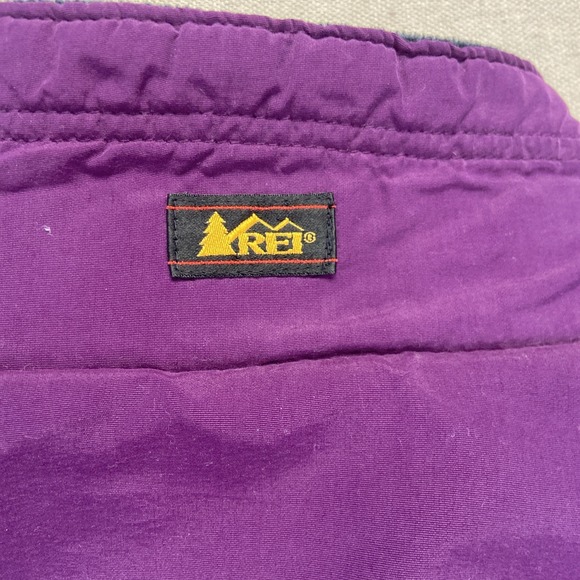 Vintage REI Bomber Jacket Womens L Purple Fleece Lined 90s Gorpcore - Picture 8 of 8